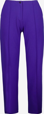 Regular Pantalon à plis Ulla Popken en violet : devant