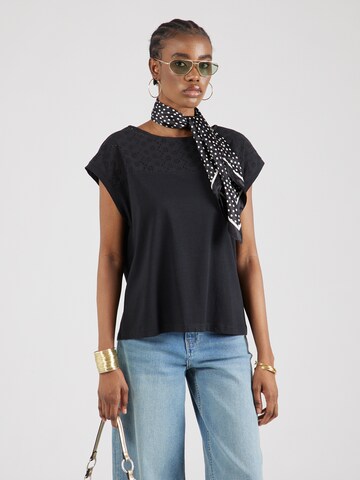 VERO MODA Shirt 'KAYA' in Zwart: voorkant