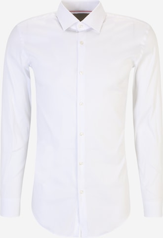 HUGO Red Slim fit Button Up Shirt 'Kenno' in White: front