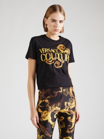 T-shirt Versace Jeans Couture en noir : devant