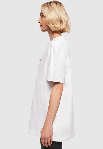 Merchcode Oversized Shirt 'Love Yourself First' in White