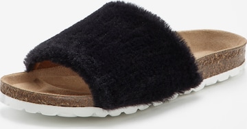 melns LASCANA Ādas čības: no priekšpuses