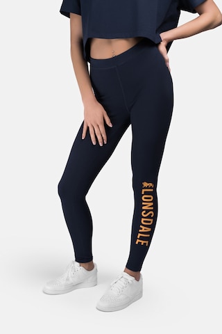 LONSDALE Skinny Legíny 'Daiches' – modrá: přední strana