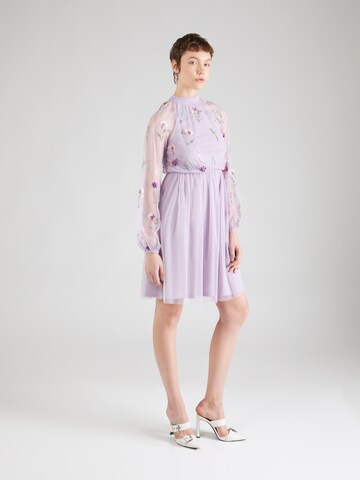 Frock and Frill Dress in Purple: front