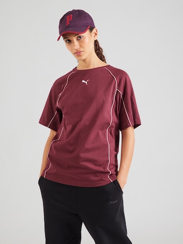 T-shirt fonctionnel PUMA en rouge : devant