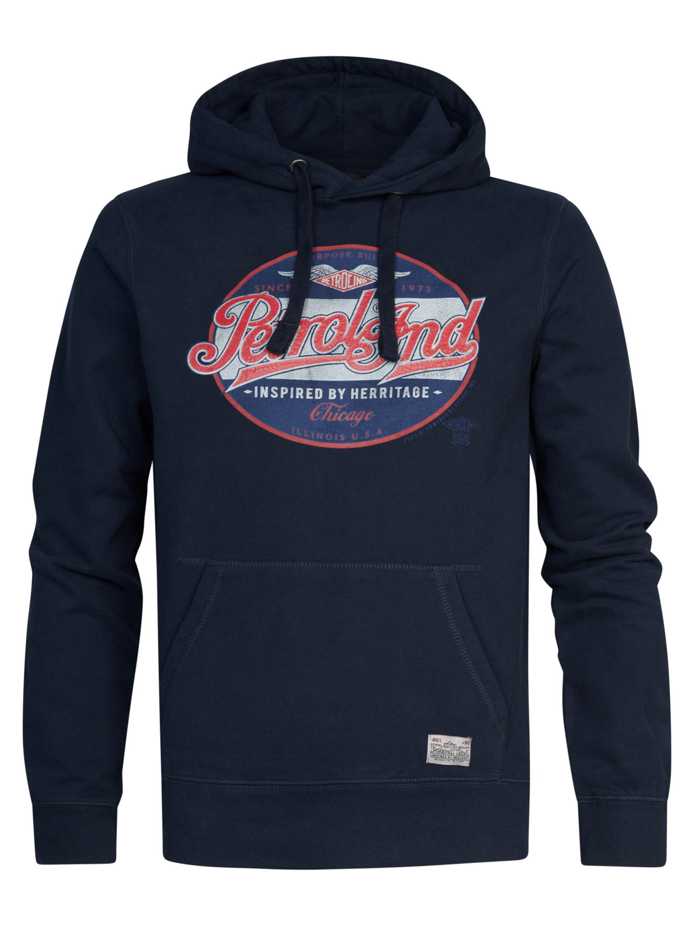 Petrol Industries Sweatshirt 'Ashland' in Blauw: voorkant