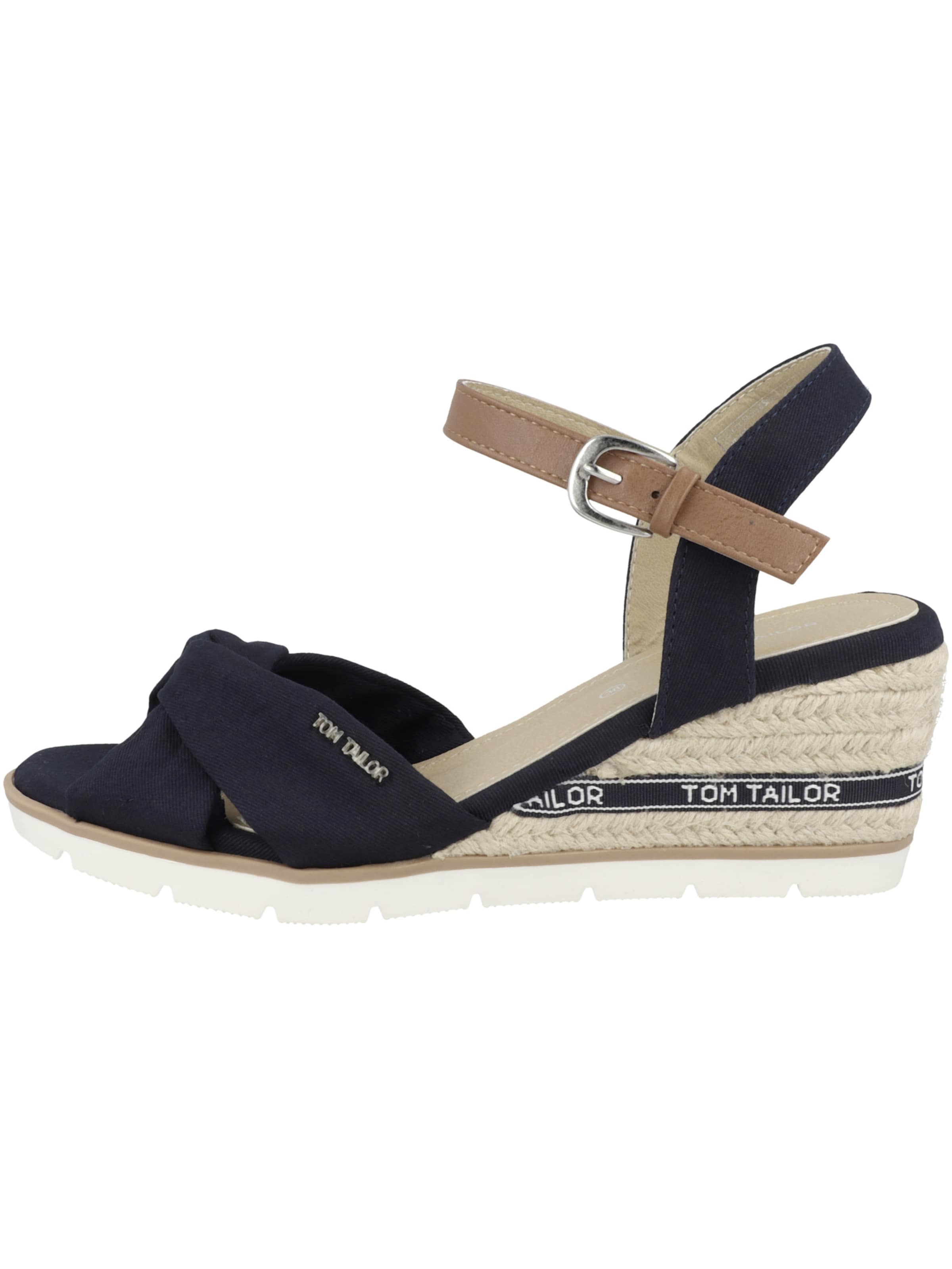 Sandale cu baretă de la TOM TAILOR pe albastru