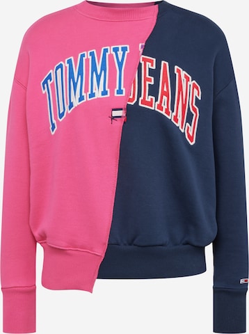 Tommy Jeans Sweatshirt in Roze: voorkant