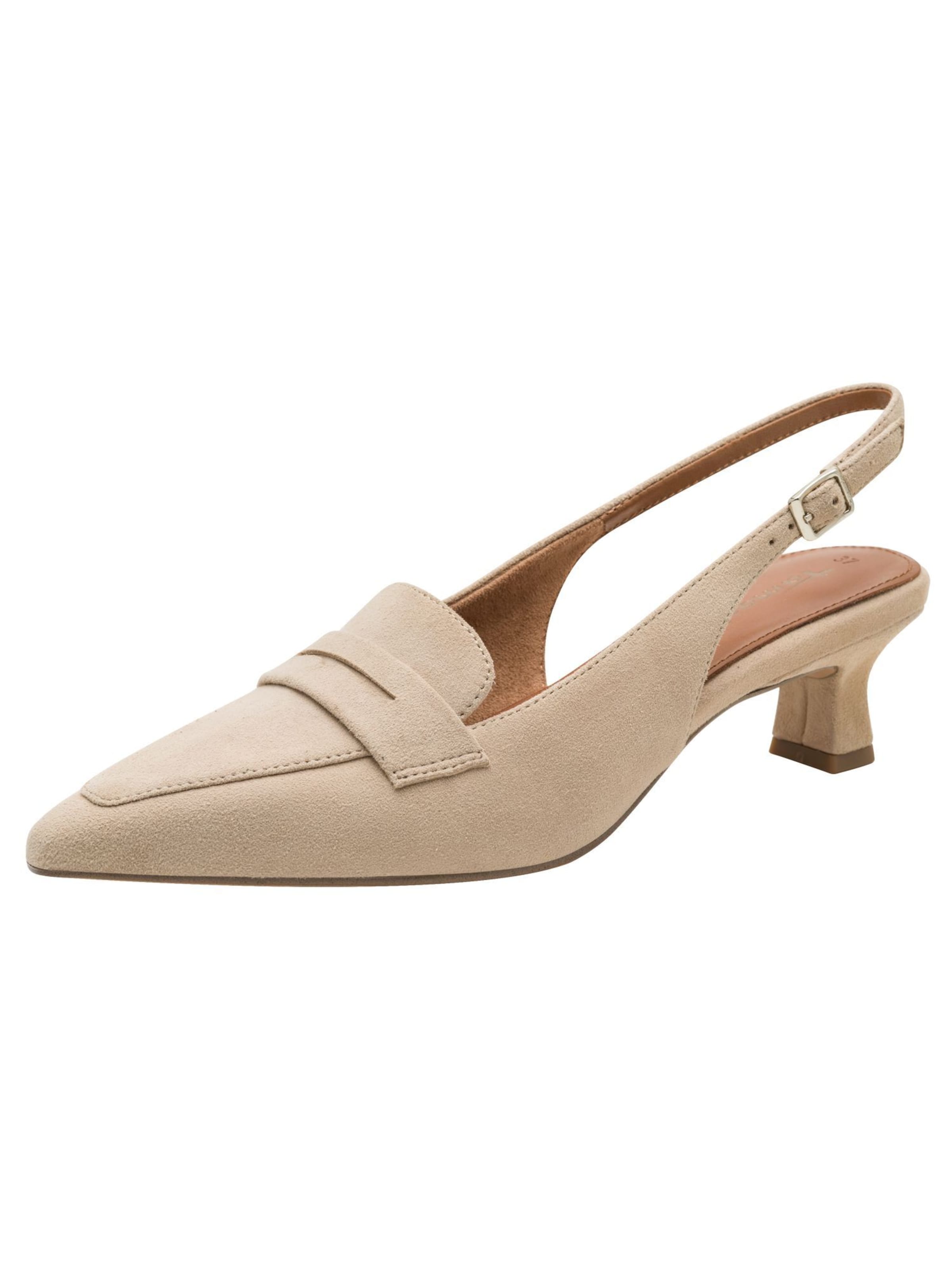 Tamaris Slingback pumps in Beige: front