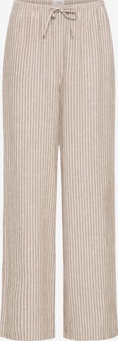 Wide Leg Pantalon 'BYFALAKKA' b.young en beige : devant