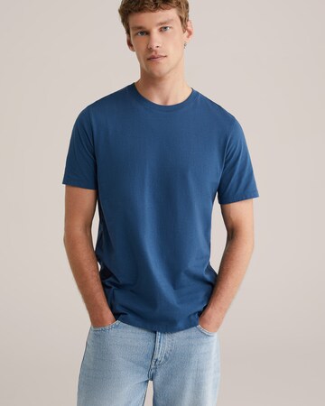 WE Fashion - Camiseta en azul: frente
