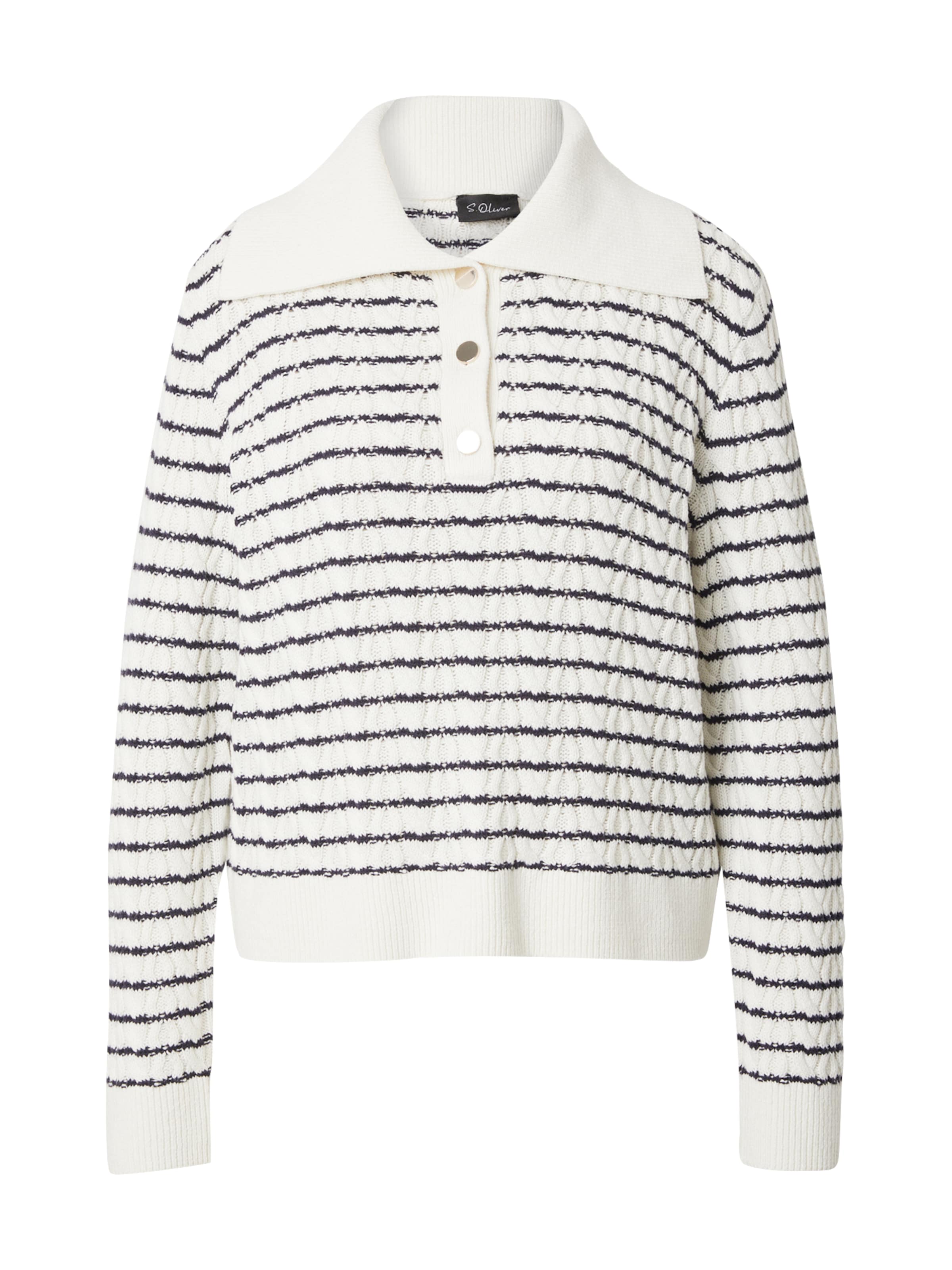 s.Oliver BLACK LABEL Sweter w kolorze biały: przód