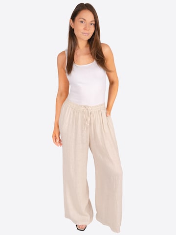 Wide Leg Pantalon 'Perla' Seasons of April en beige