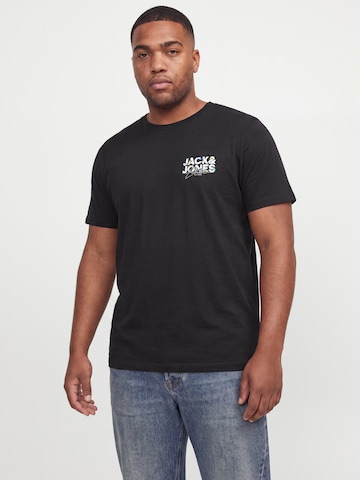 mėlyna Jack & Jones Plus Marškinėliai 'JJGEPLAS': priekis