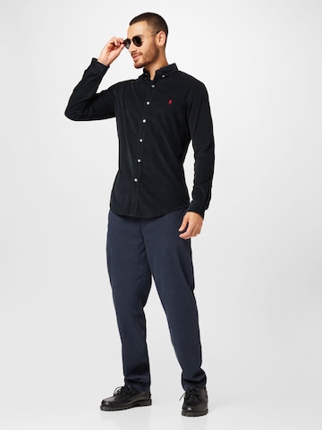 Coupe slim Chemise Polo Ralph Lauren en noir