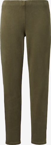 Skinny Pantalon comma casual identity en vert : devant