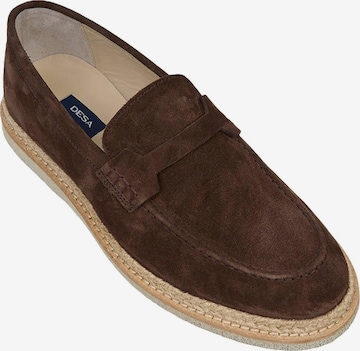 Desa Classic Flats 'Beleg' in Brown: front