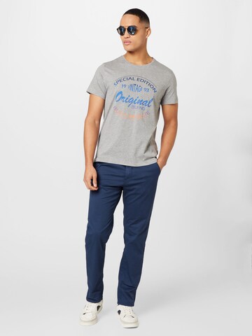BLEND Regular Chino trousers 'Thunder' in Blue