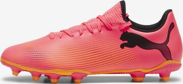 PUMA Soccer Cleats 'Future 7 Play' in Orange: front
