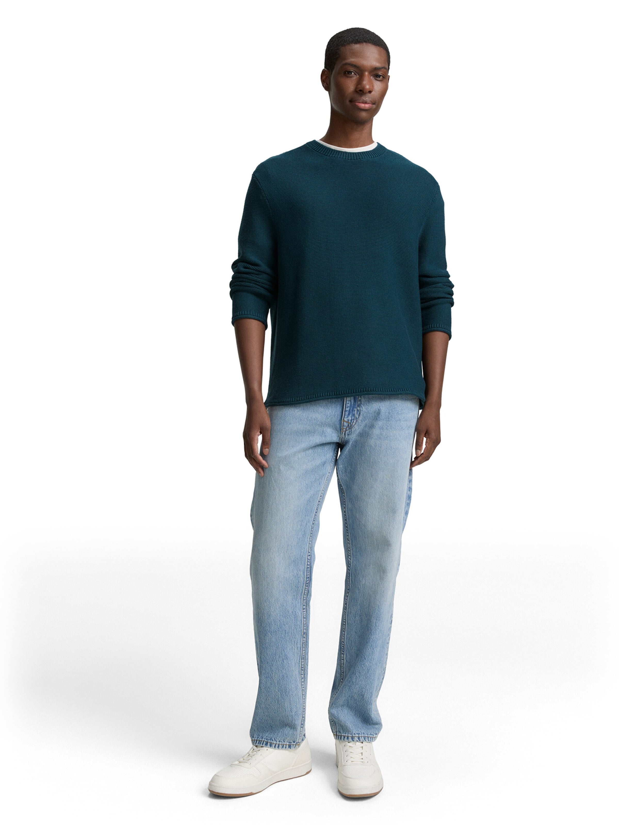 Pulover de la TOM TAILOR DENIM pe verde