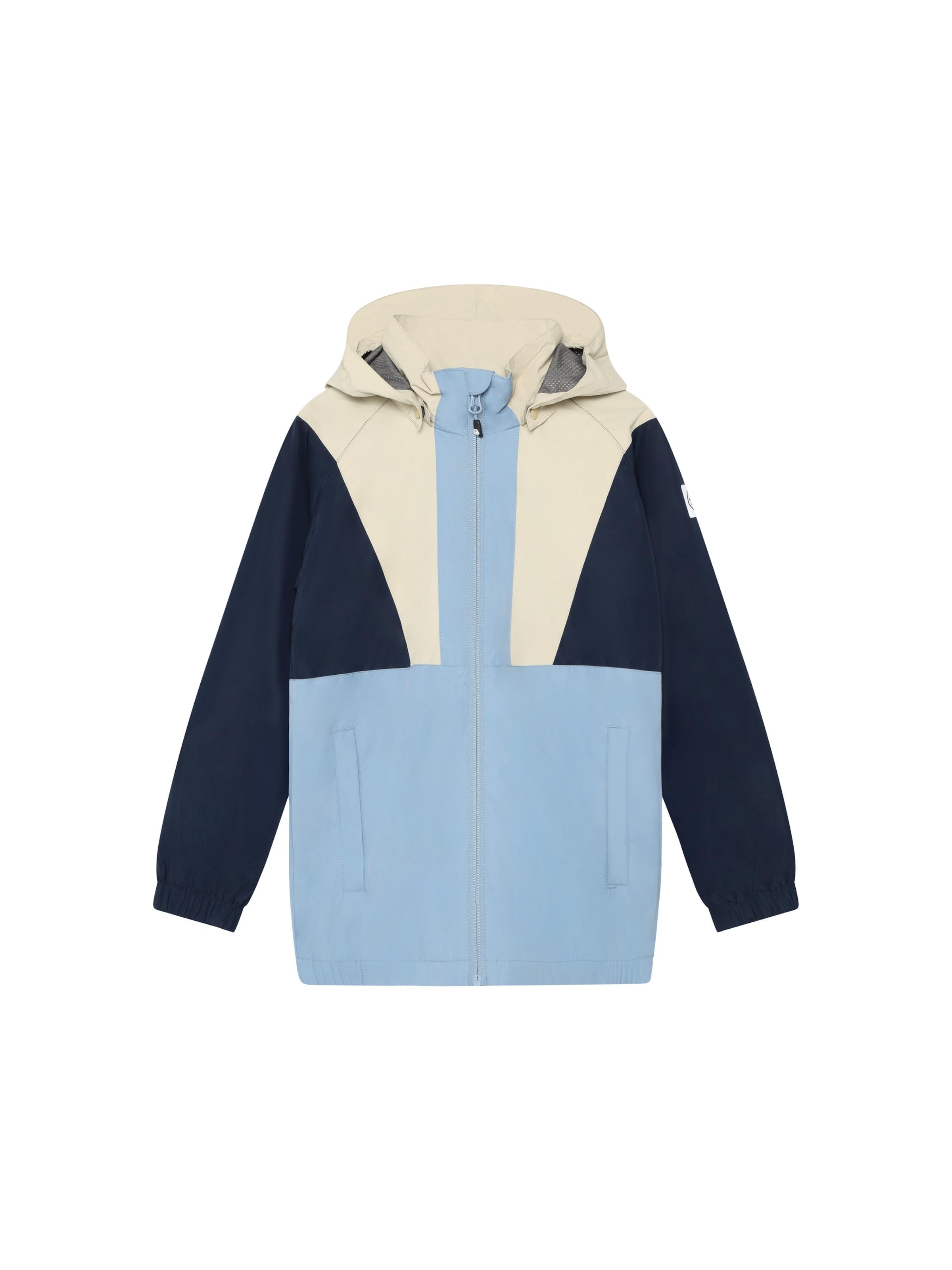 COLOR KIDS Tussenjas ' COJacket - Colorblock ' in Blauw: voorkant