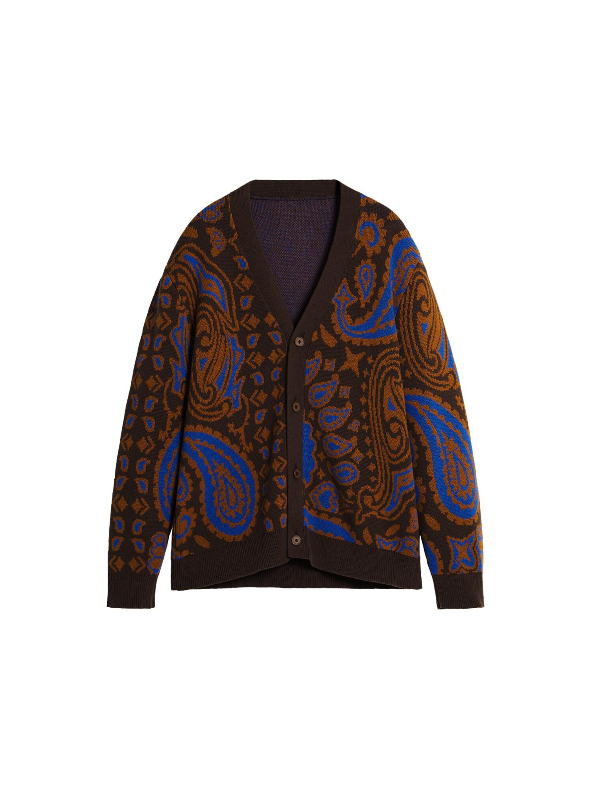 Desigual Вязаная кофта в Коричневый: спереди