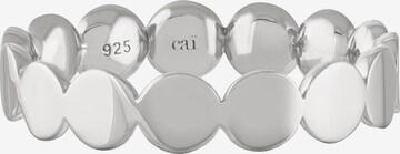 caï Ring in Silver: front