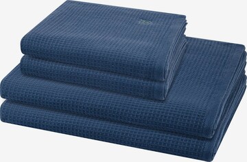 ROSS Towel 'Pique' in Blue: front