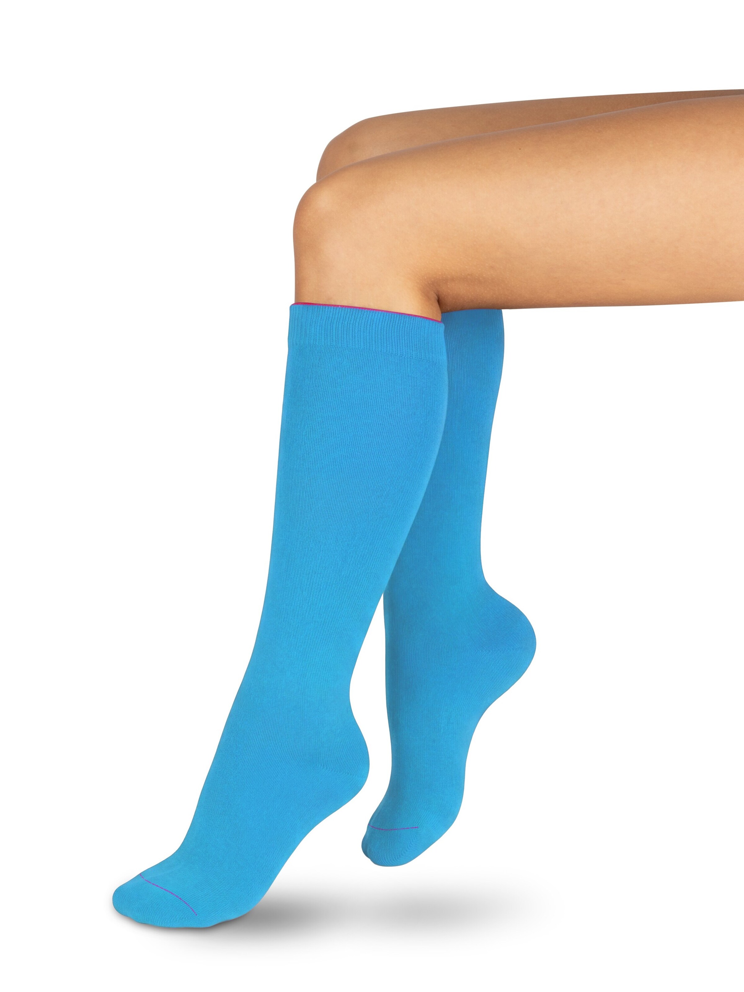 normani Kniekousen in Blauw: voorkant