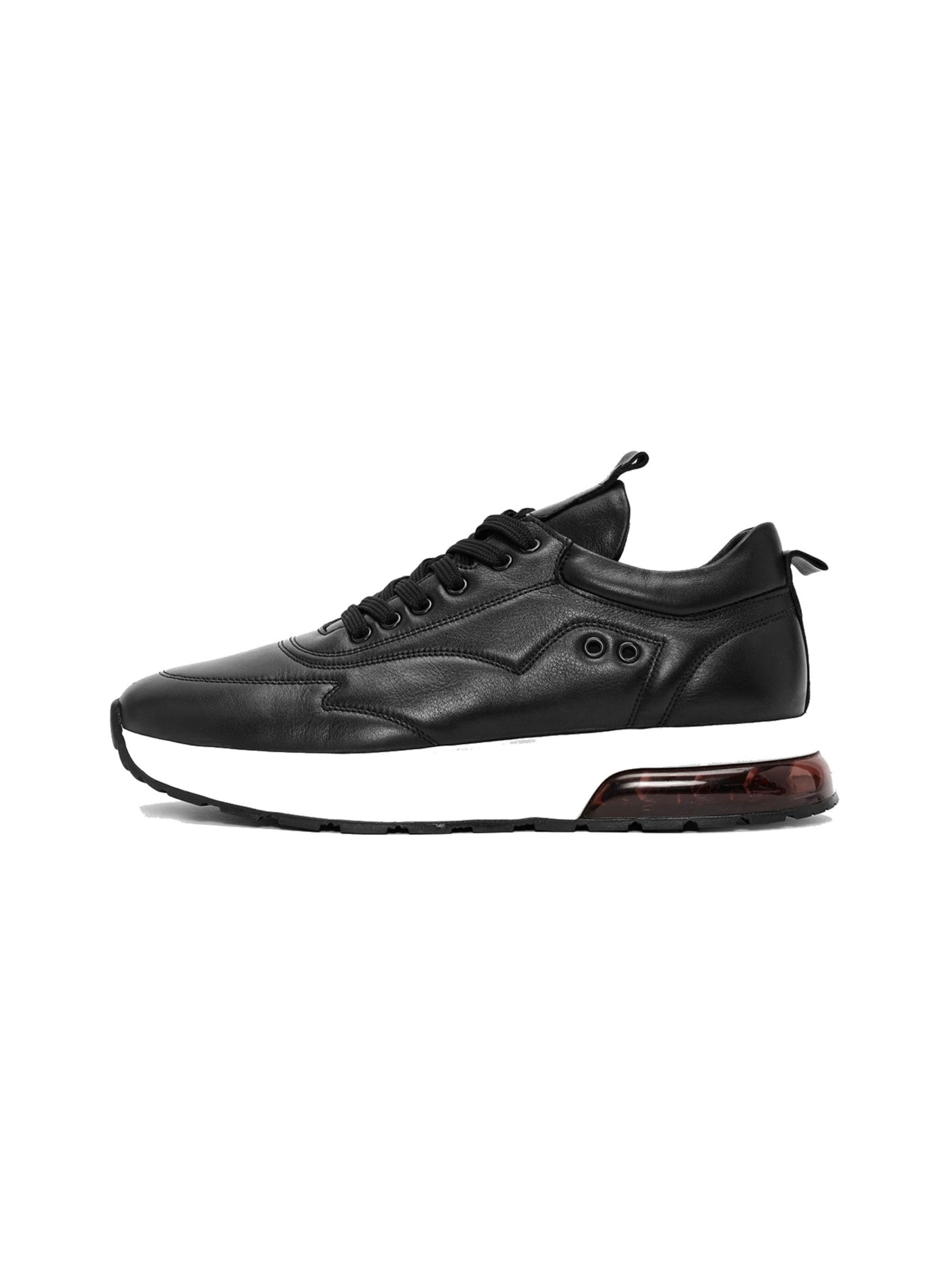 Baskets basses Derimod en noir : devant