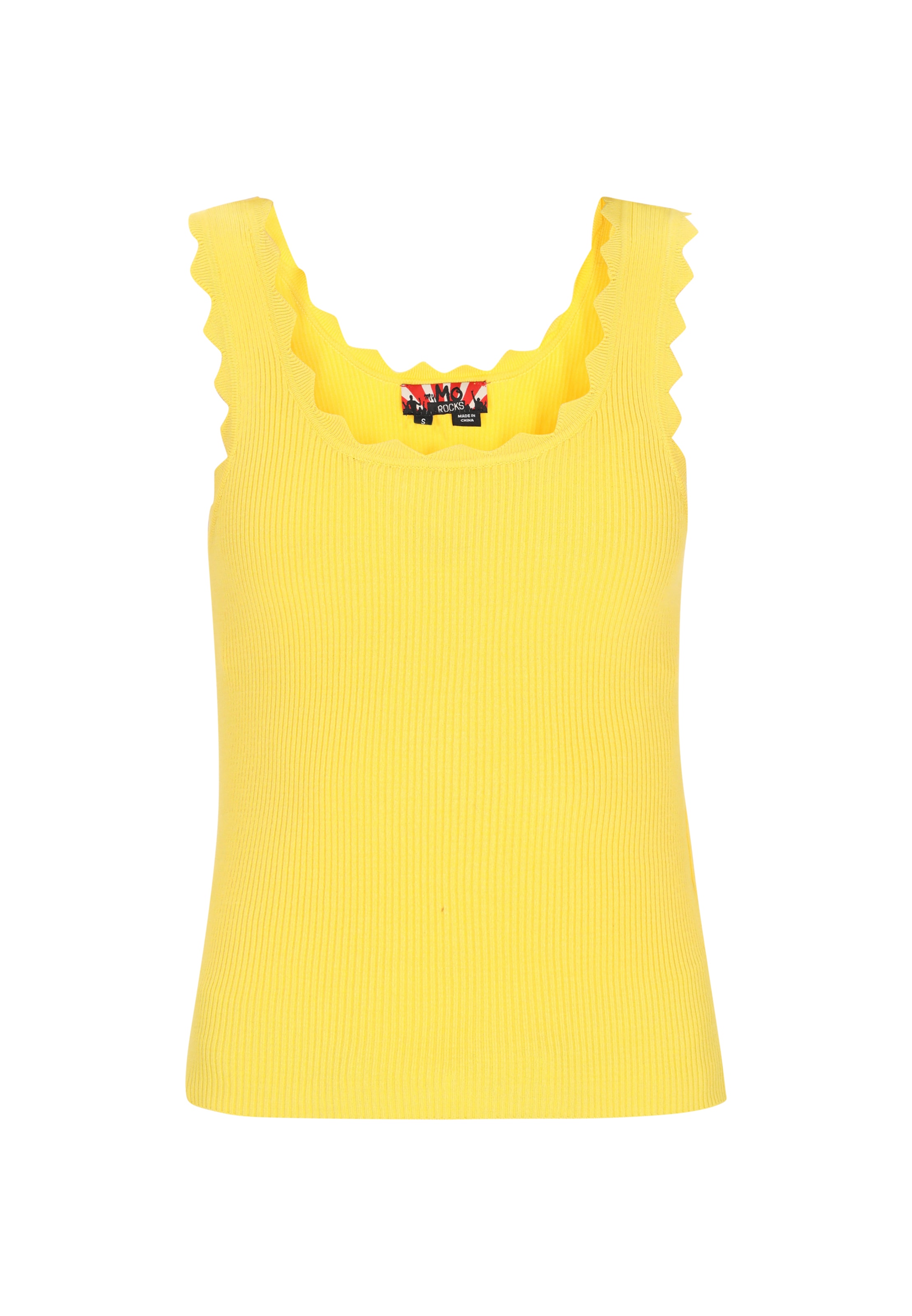 MYMO Top z naramnicami | rumena barva: sprednja stran