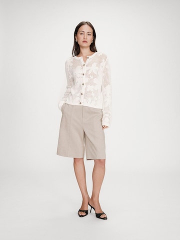 Grace & Mila Strickjacke 'VELASQUEZ'‌‌‌ in Weiß: Vorderseite