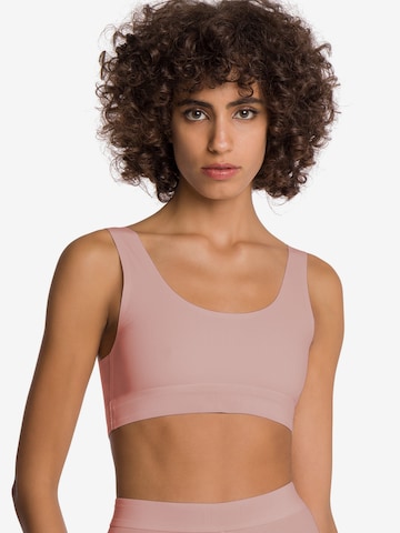 Wolford Bustier BH 'Scoop' in Roze: voorkant