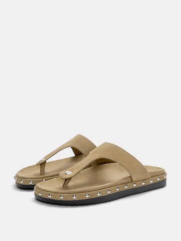 Pull&Bear Teenslipper in Beige