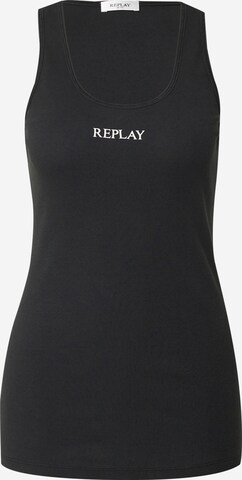 REPLAY Top in Black: front