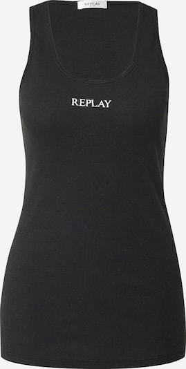 REPLAY Top in Black / White, Item view