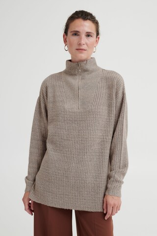 Pullover 'Nora' di b.young in grigio: frontale