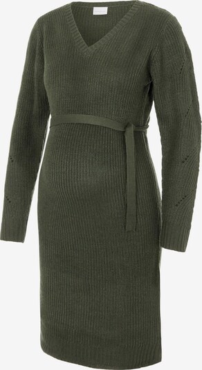 MAMALICIOUS Gebreide jurk 'Lina' in de kleur Donkergroen, Productweergave