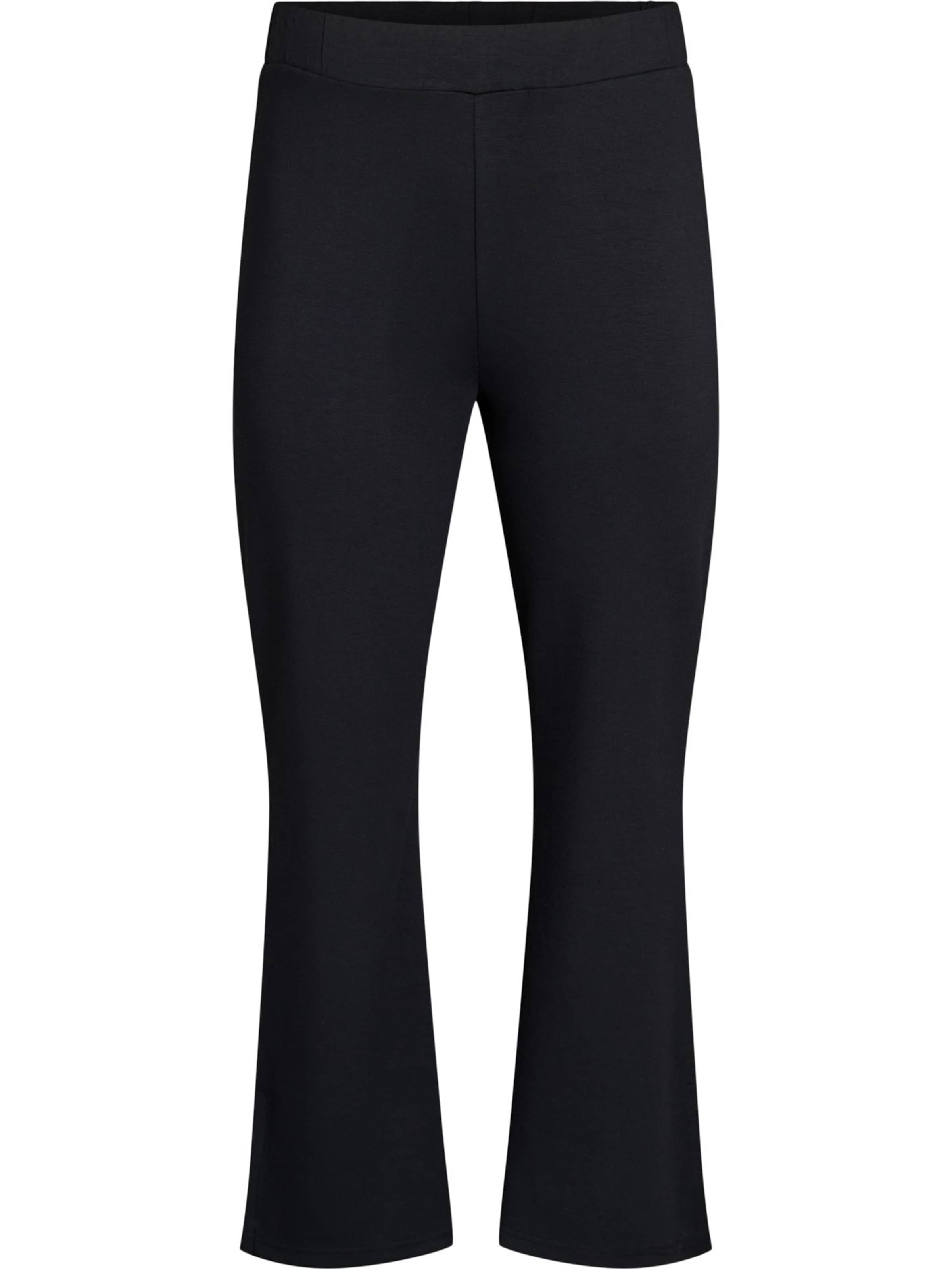 Active by Zizzi Flared Bukser 'Victoria' i sort: forside