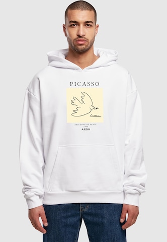 Merchcode Sweatshirt 'APOH - Picasso Dove' in Wit: voorkant