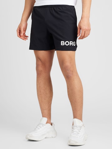 BJÖRN BORG Regular Sportbroek in Zwart: voorkant