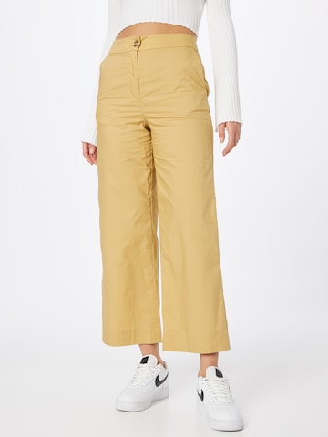 Wide Leg Pantalon 'Roberta' modström en jaune : devant