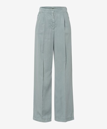 BRAX Regular Pleat-Front Pants 'Maine' in Green: front