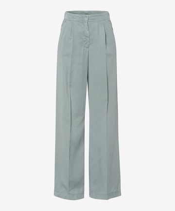 BRAX Regular Pleat-front trousers 'Maine' in Green: front