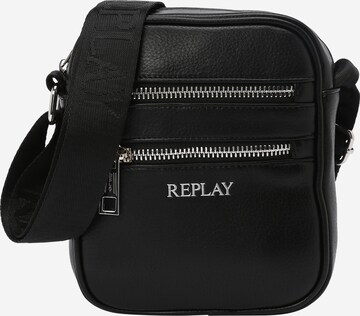 REPLAY Crossbody Bag in Black: front