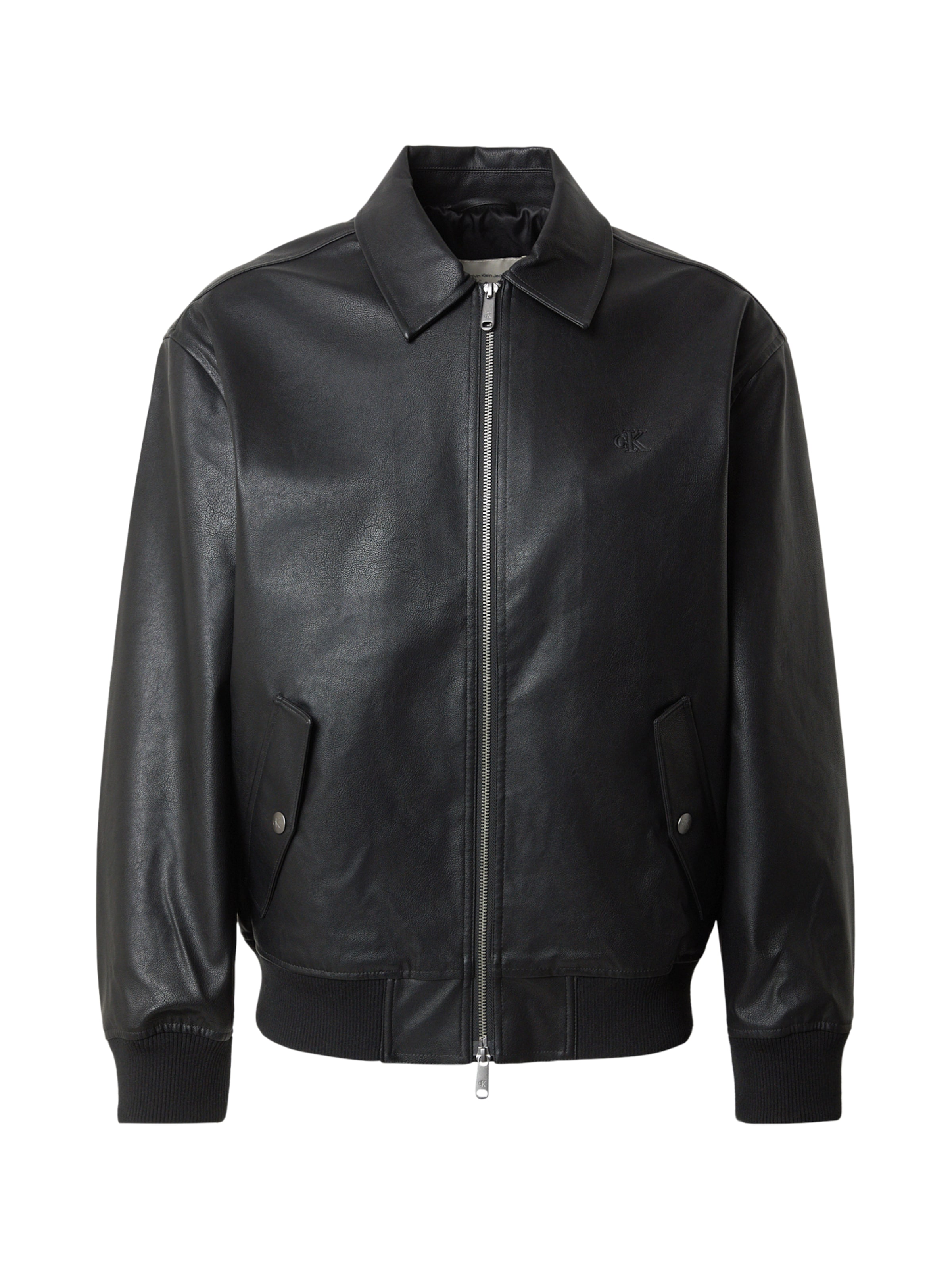 Veste mi-saison Calvin Klein Jeans en noir : devant