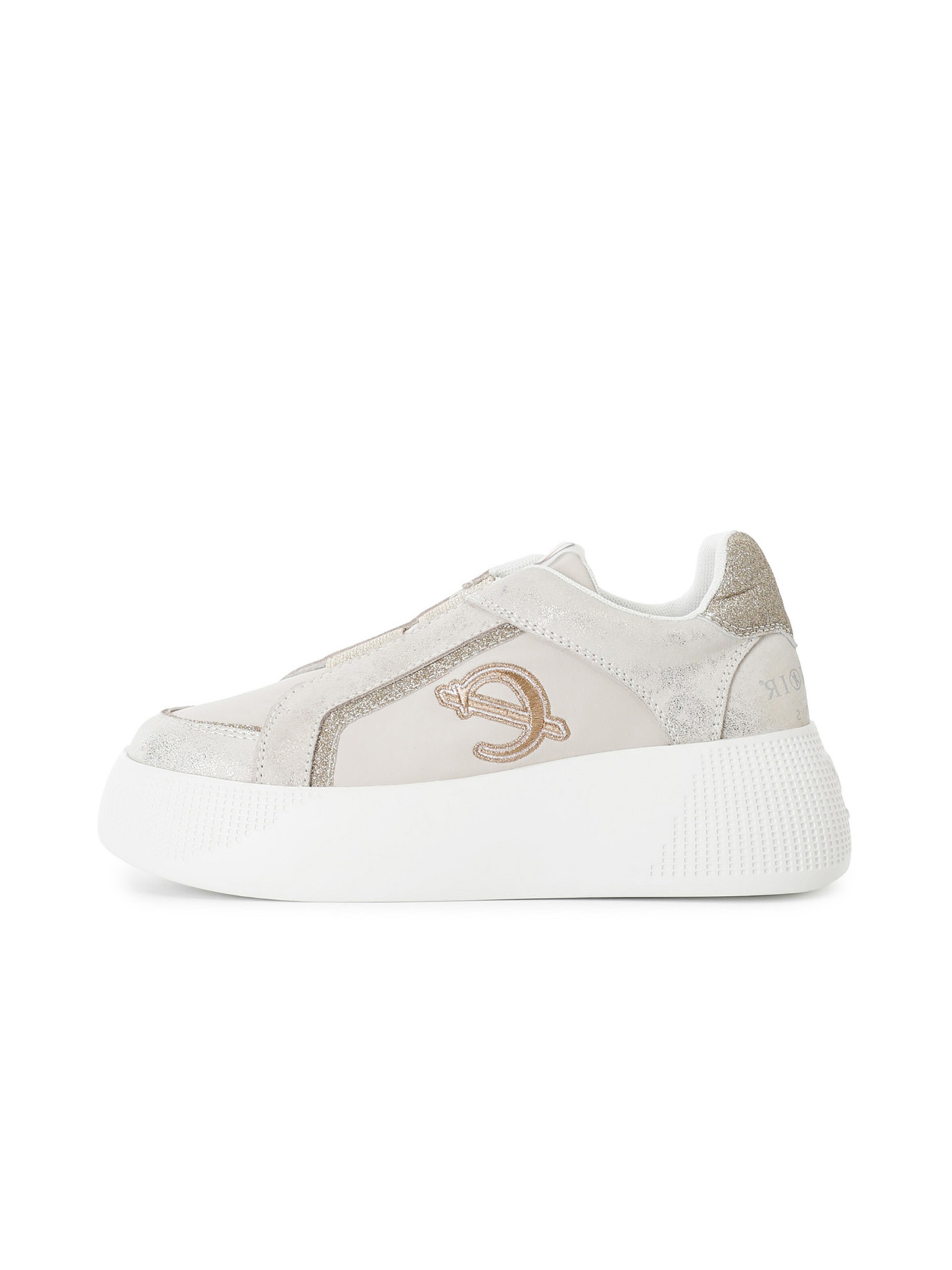 Sneaker bassa di CAFè NOIR in beige: frontale