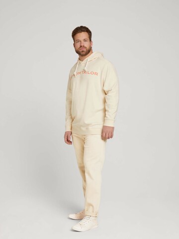 Sweat-shirt TOM TAILOR Men + en blanc