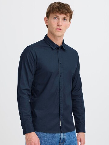 !Solid Regular fit Button Up Shirt 'OLMIN' in Blue: front