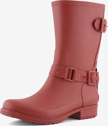 Stivale di gomma 'Wellies' di COLORS OF CALIFORNIA in rosso: frontale